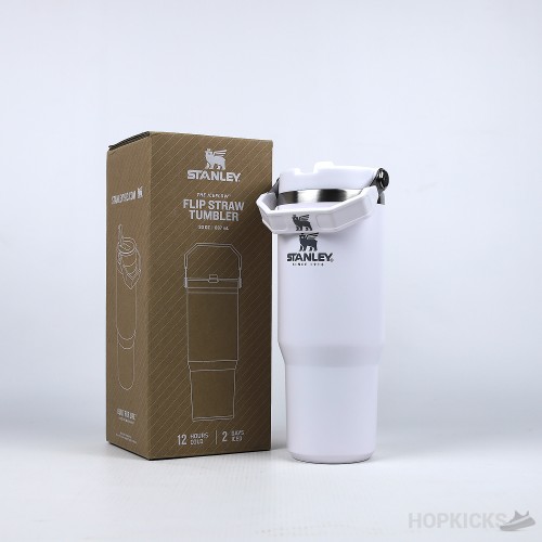 Stanley Iceflow Flip Straw Tumbler White (887mL) (Premium Batch)