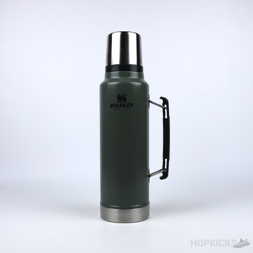 Stanley Classic Vacuum Insulated Wide Mouth Bottle Green (1.4L) (Dot Perfect)