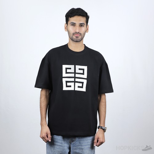 Givenchy Front Sided Logo Printed Black T-Shirt