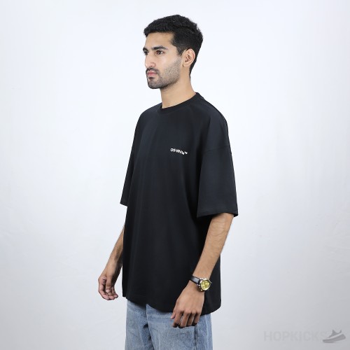 Off White Outline Arrow T-Shirt Black White