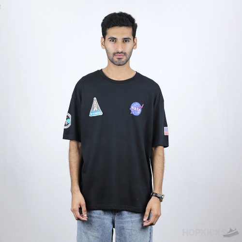 Bale*ciaga x Nasa Oversized Black T-Shirt