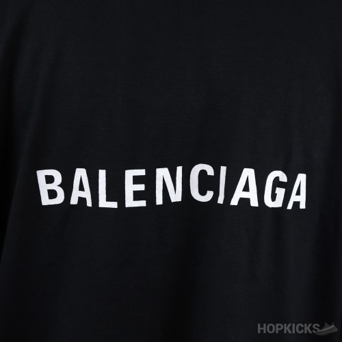 Bale*ciaga x Nasa Oversized Black T-Shirt