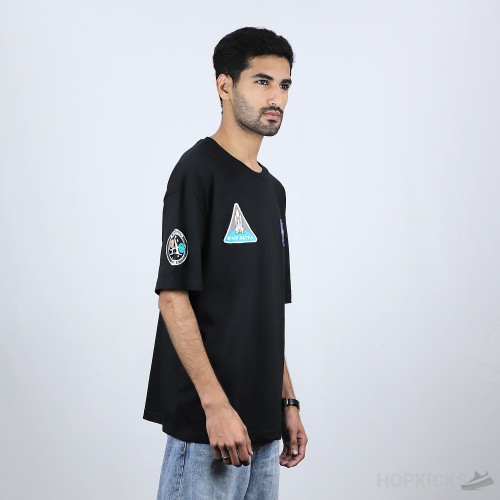 Bale*ciaga x Nasa Oversized Black T-Shirt