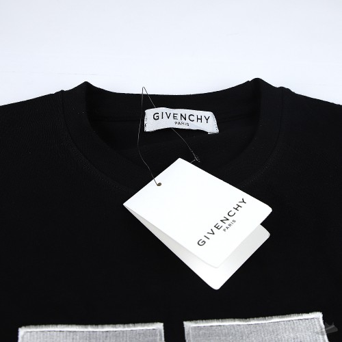 Givenchy Front Sided Logo Printed Black T-Shirt