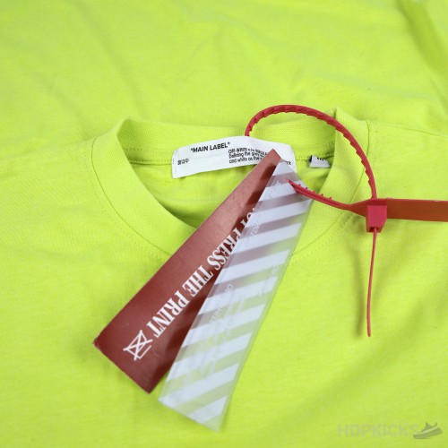 OFF White Arrows and Graffiti Neon T-Shirt