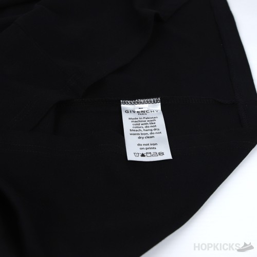 Givenchy Front Sided Logo Printed Black T-Shirt