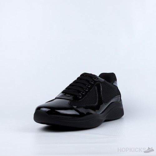 Prada Patent Leather Black Sneakers (Premium Plus Batch)