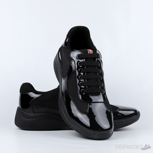 Prada Patent Leather Black Sneakers (Premium Plus Batch)