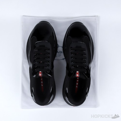 Prada Patent Leather Black Sneakers (Premium Plus Batch)