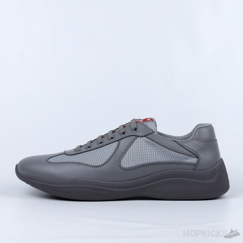 Prada America's Cup Soft Rubber Gray Sneakers (Premium Plus Batch)