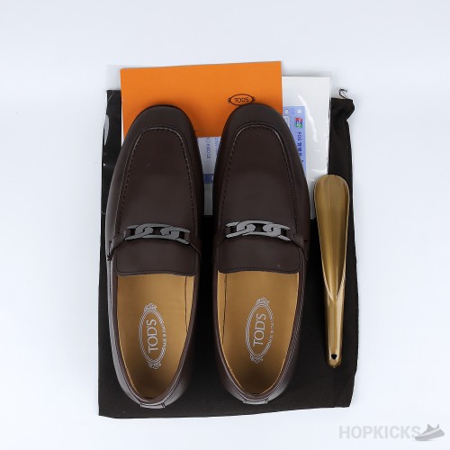 Tod's Chain Formal Leather Loafers (Premium Plus)