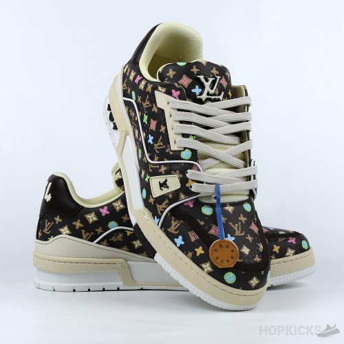 Louis Vuitton Trainer 'Mocha Multicolor' (Premium Plus Batch)