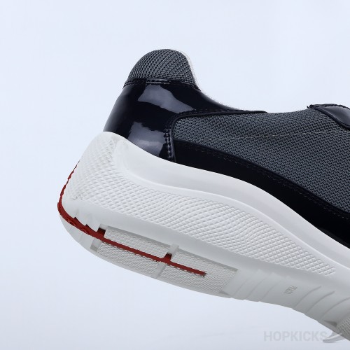 Prada America's Cup Soft Rubber Black Sneakers (Premium Plus Batch)