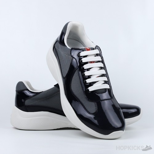 Prada America's Cup Soft Rubber Black Sneakers (Premium Plus Batch)