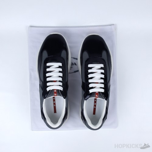 Prada America's Cup Soft Rubber Black Sneakers (Premium Plus Batch)