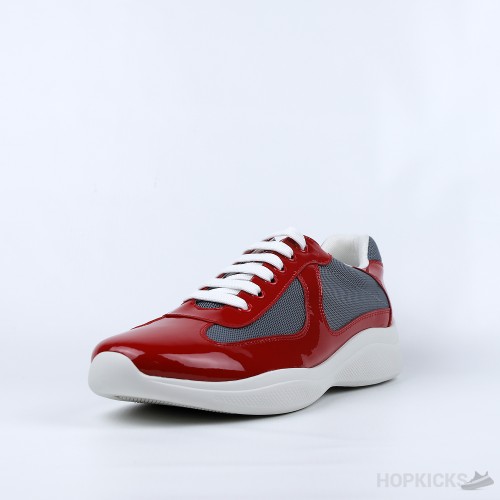 Prada Patent Leather Red Sneakers (Premium Plus Batch)