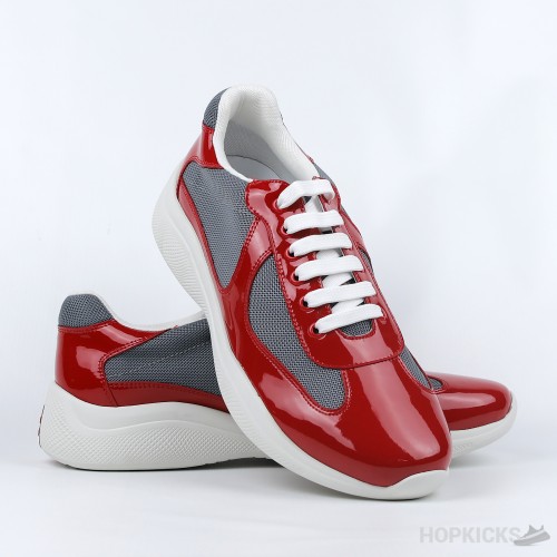 Prada Patent Leather Red Sneakers (Premium Plus Batch)