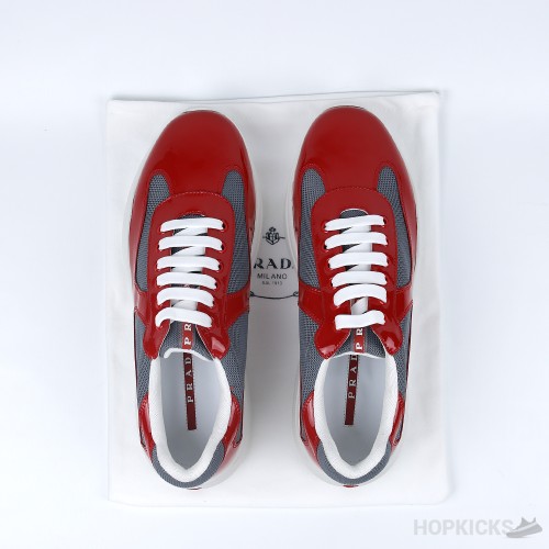 Prada Patent Leather Red Sneakers (Premium Plus Batch)