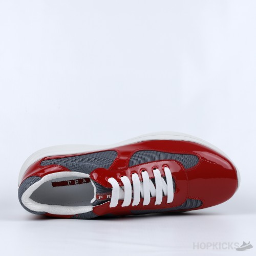 Prada Patent Leather Red Sneakers (Premium Plus Batch)