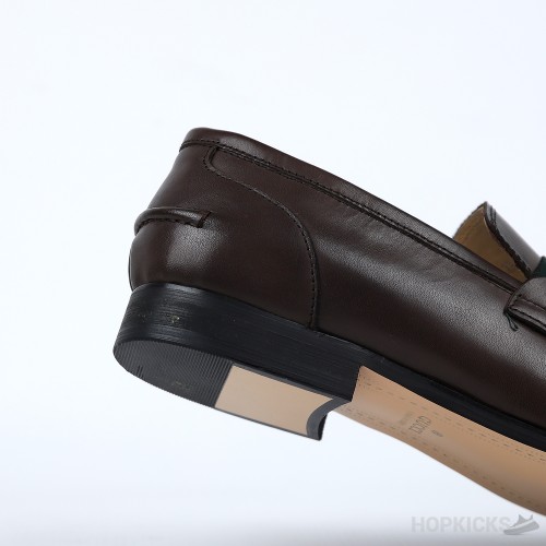 Gucci Elanor Leather Horsebit Loafer Brown (Dot Perfect)