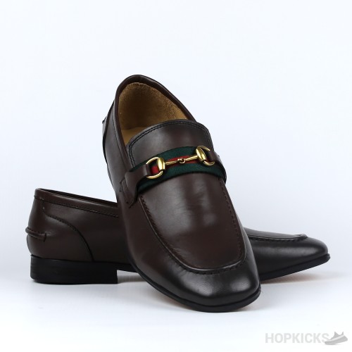 Gucci Elanor Leather Horsebit Loafer Brown (Dot Perfect)