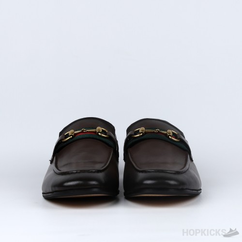 Gucci Elanor Leather Horsebit Loafer Brown (Dot Perfect)