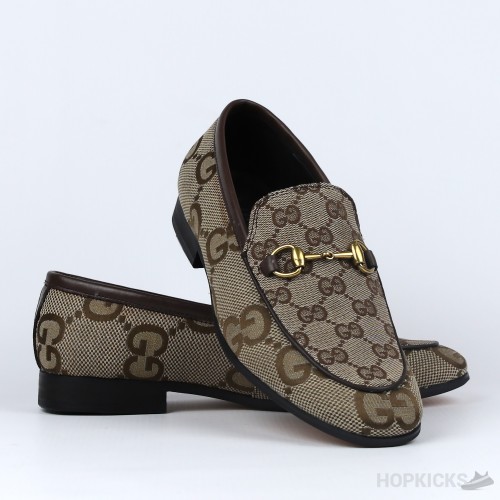 Gucci Jordaan Maxi Canvas Loafers (Dot Perfect)