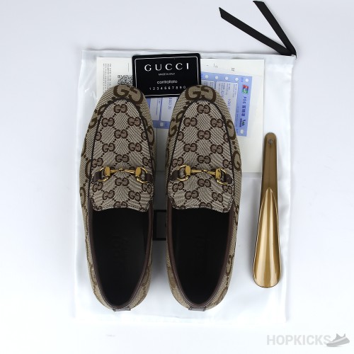 Gucci Jordaan Maxi Canvas Loafers (Dot Perfect)