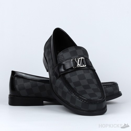 LV Moccasin Plain Leather Brown Loafers (Dot Perfect)