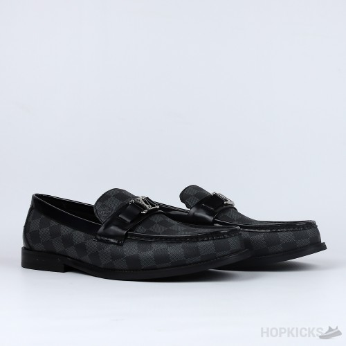 LV Moccasin Plain Leather Brown Loafers (Dot Perfect)