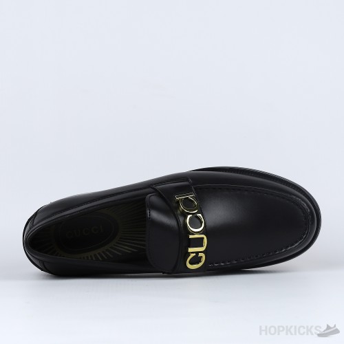 Gucci Men's Designer Loafers Black (Dot Perfect)