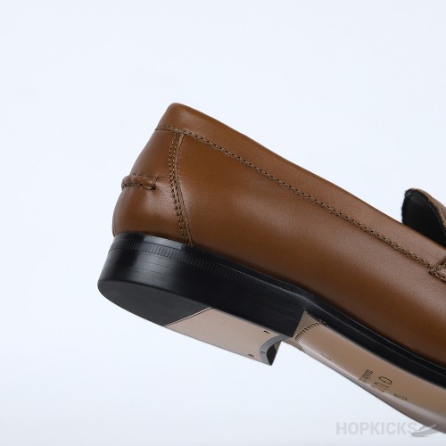 Gucci Cara Logo Brown Loafer (Dot Perfect)