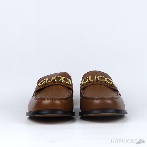 Gucci Cara Logo Brown Loafer (Dot Perfect)