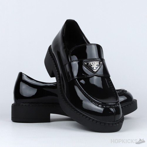 Prada Chocolate Brushed Leather Loafers Glossy (Premium Plus Batch)