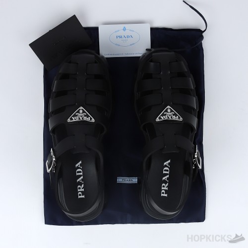 Prada Sandals For Men Black' (Premium Plus Batch)