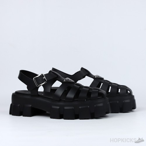 Prada Sandals For Men Black' (Premium Plus Batch)