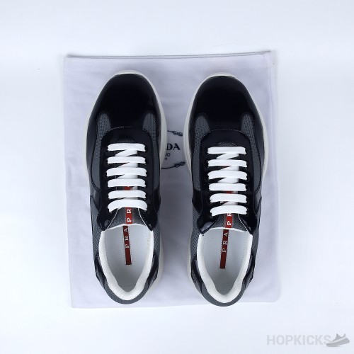 Prada Patent Leather Royal Blue Sneakers' (mens prada logo jackets)