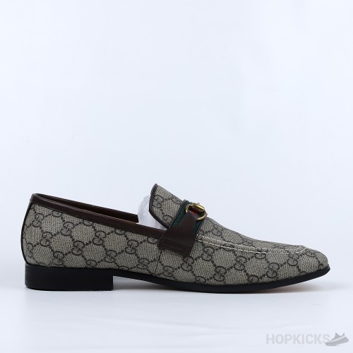 Gucci Supreme Canvas Horsebit Web Loafer (Dot Perfect)