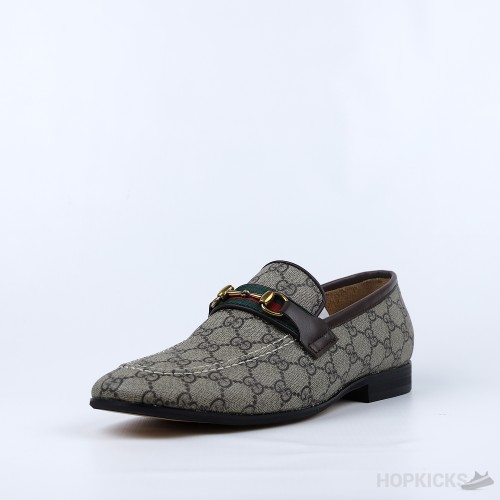 Gucci Supreme Canvas Horsebit Web Loafer (Dot Perfect)