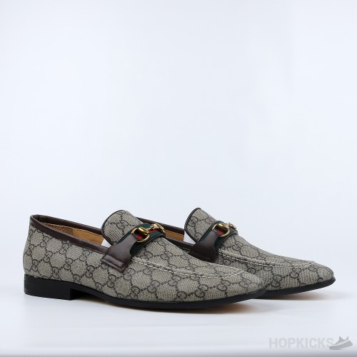 Gucci Supreme Canvas Horsebit Web Loafer (Dot Perfect)