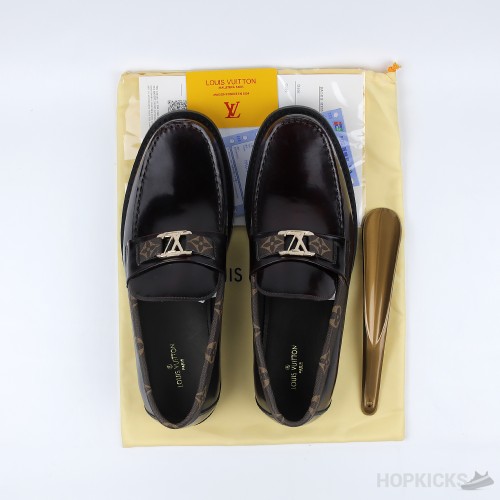 LV Major Side Monogram Brown Loafers (Premium Plus Batch)