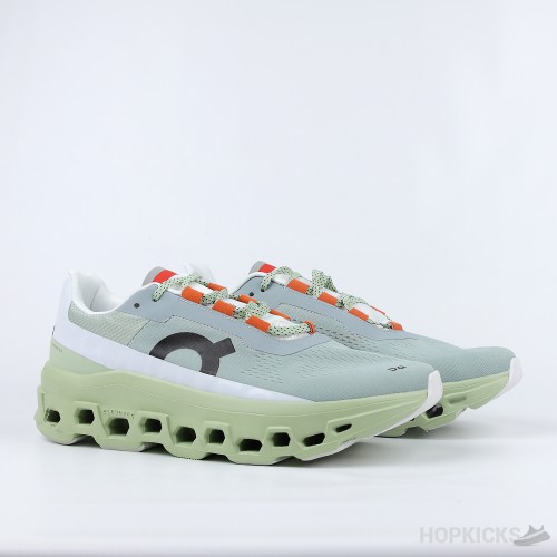 On Running Cloudmonster Glacier Grey Meadow Green (Premium Batch)