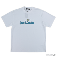 D&G Crown Logo Printed White T-Shirt (Imported Premium Finish)
