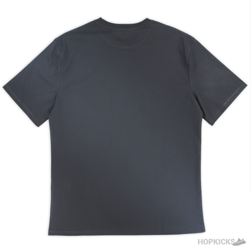 Versace White Logo Printed Black T-Shirt (Imported Premium Finish)