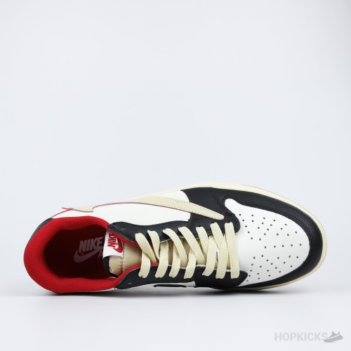 Travis Scott X Air Jordan 1 Low OG University Red Black White [Without box]