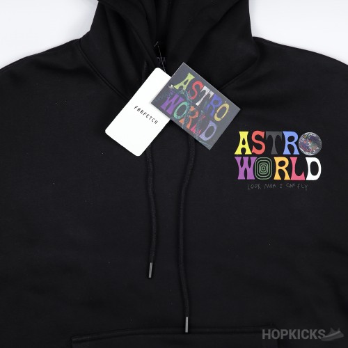 Astro World Look Mom I Can Fly Printed Hoodie