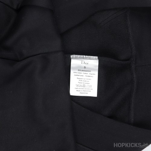 Dior Flower Logo Black Hoodie