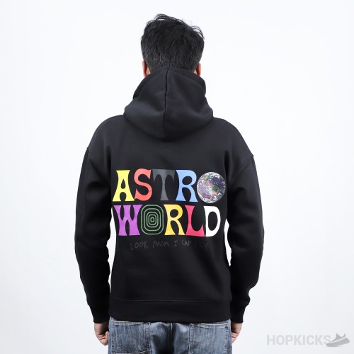 Astro World Look Mom I Can Fly Printed Hoodie