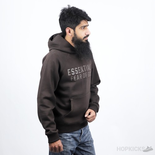 Fear of God Essentials Logo-Print Hoodie (Dot Perfect)