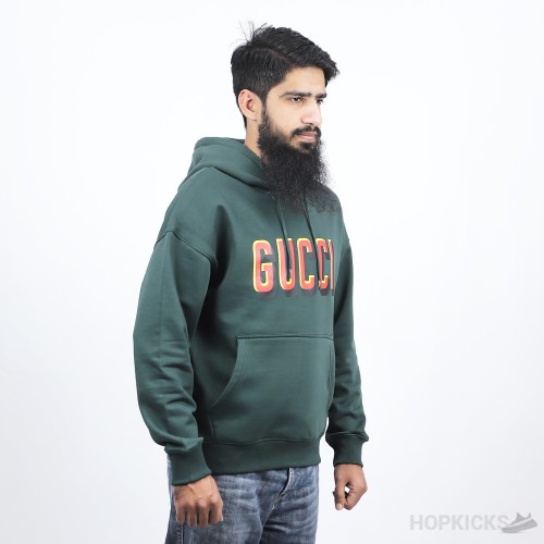 Cotton jersey hooded sweatshirt